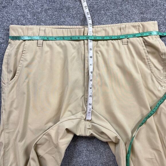 Under Armour Pants Mens 38 Beige Flat Front Moisture Wicking Performance Golf - Picture 11 of 15